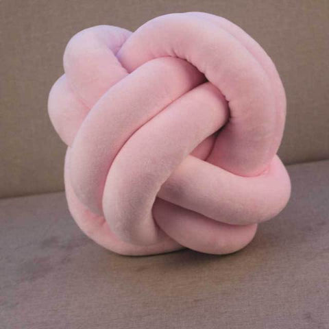 Ball-shaped knotted pillow collection