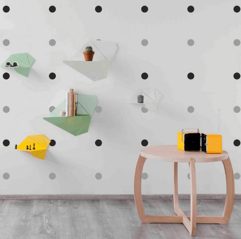 Polke Dots Pattern Stickers - DIY Wall Art