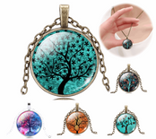 Free Spirit Art Dome Glass Necklaces