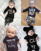 Cool Text Baby Outfits Collection (0-24month)