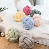 Ball-shaped knotted pillow collection