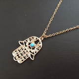 Oriental Hamsa Necklace