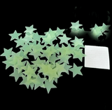 100 Fluorescent Glow In The Dark Romantic Stars Wall Stickers