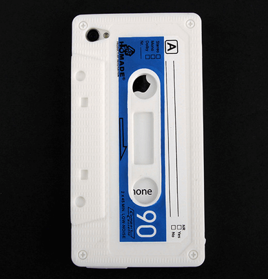 Soft Silicone Cassette Tape iPhone 3/4/S Cover