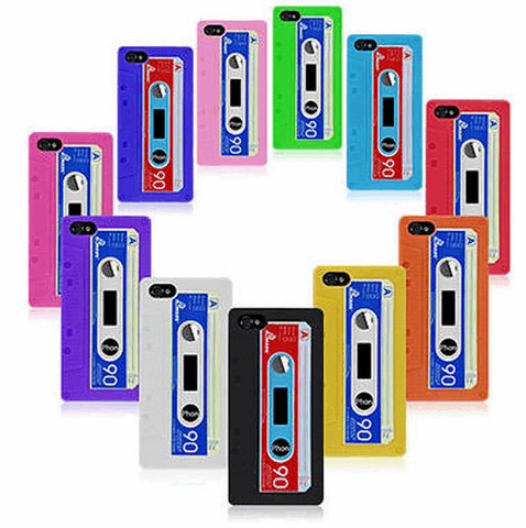 Soft Silicone Cassette Tape iPhone5/5s Cover
