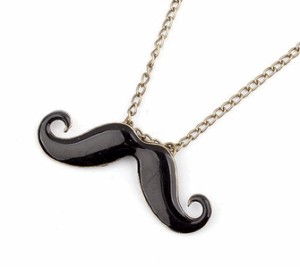 Mustache Pendant Necklace