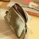 Small Canvas Change Wallet / Purse