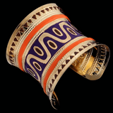Tribal Gold Plated Cuff Bracelet