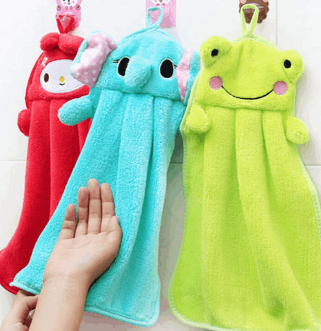 Soft Animal Hanging Wipe Bathing Towel