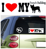 French Bulldog Car Stickers
