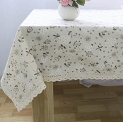 Flowers Print Table Cloth