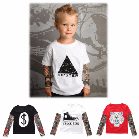 Young Rebel Tattoo Sleeved Shirts collection