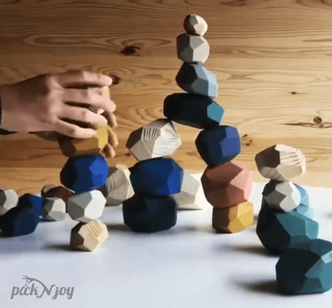 Octagon™ - Wooden Balance Stones
