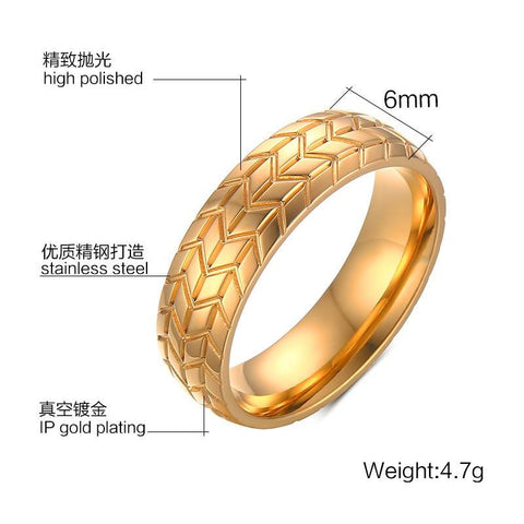 Golden/Silver Tire Rings