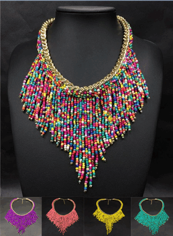 Bohemian Modern Beads Necklace