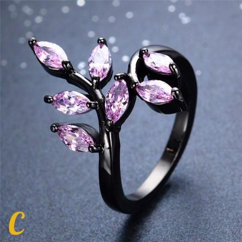 Black N Pink Rings Collection D / 10