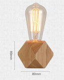 Geometric Wooden Table Lamp