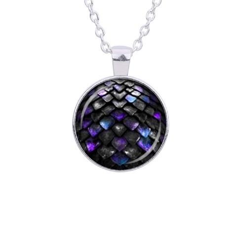 Dragon Egg Dome Glass Necklace