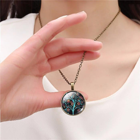 Free Spirit Art Dome Glass Necklaces