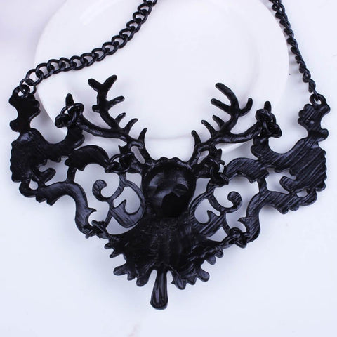 Blacked Northern Deer Necklace